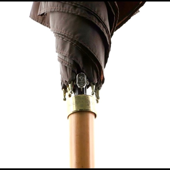 Louis Vuitton Umbrella LV Wood Handle Classic 35" - Picture 3 of 7